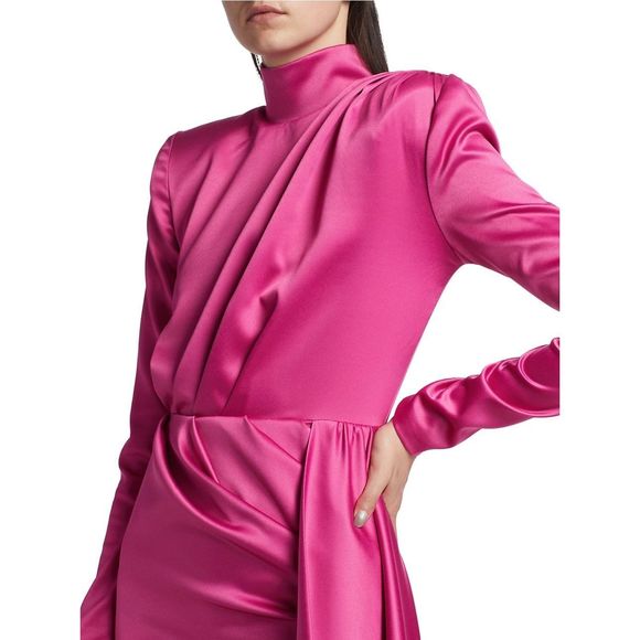 Michael Costello Collection Robbie Draped Minidress US 10 $675 - Picture 5 of 12